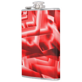 Petaca Esquina de cuadrados inclinados, rojo brillante a 