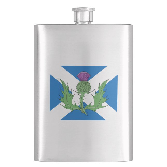 Petaca Esquisto y Saltire escoceses (Anverso)