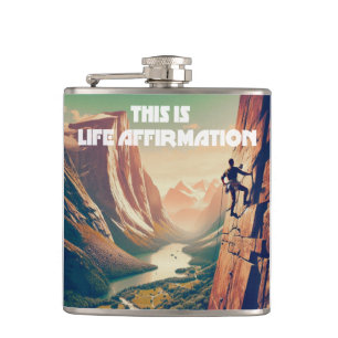 Petaca Esta Es La Escalada De Rock De La Afirmación De La