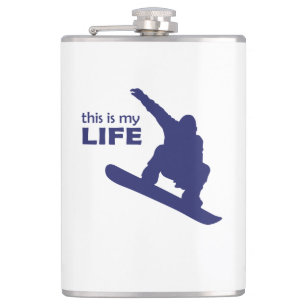 Petaca Esta Es Mi Vida (Snowboarding)