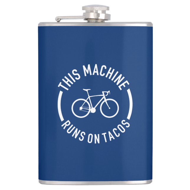 Petaca Esta Máquina Corre Sobre Tacos (Anverso)