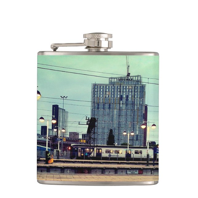 Petaca Estación de Manchester , con vista (Anverso)