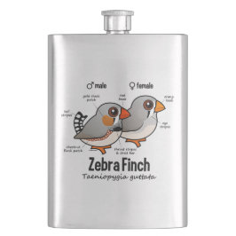 Petaca Estadísticas del pinzón de cebra