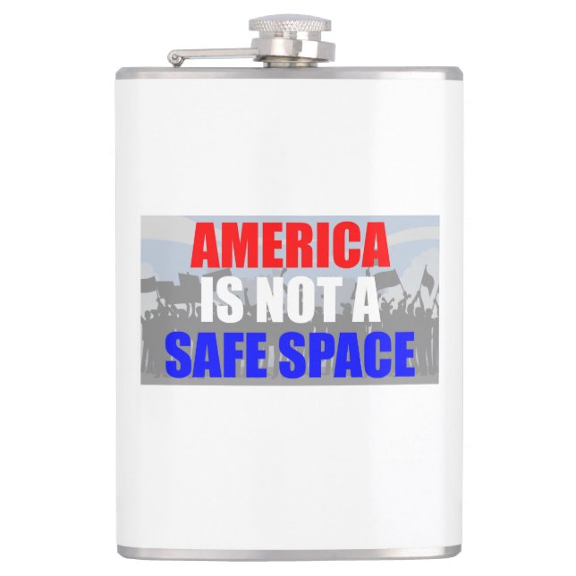 Petaca Estados Unidos no es un espacio seguro (Anverso)