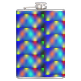 Petaca Estampa colorida, 'escama quadrada'.