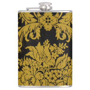 Petaca Estampado de Damasco Dorado de Luis XIV