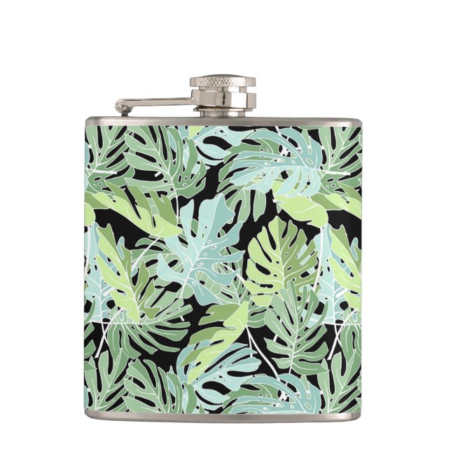 Petaca Estampado de flores de la selva (Anverso)