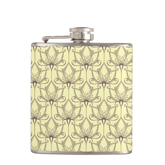 Petaca Estampado de flores poner crema (Anverso)