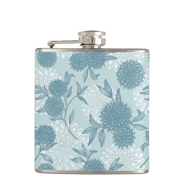 Petaca Estampado de flores retro 2 2 (Anverso)
