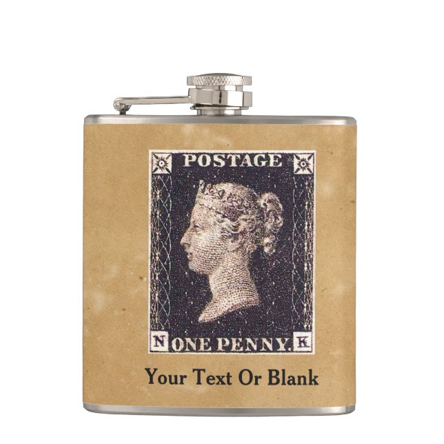 Petaca Estampilla Penny Black Postage (Anverso)