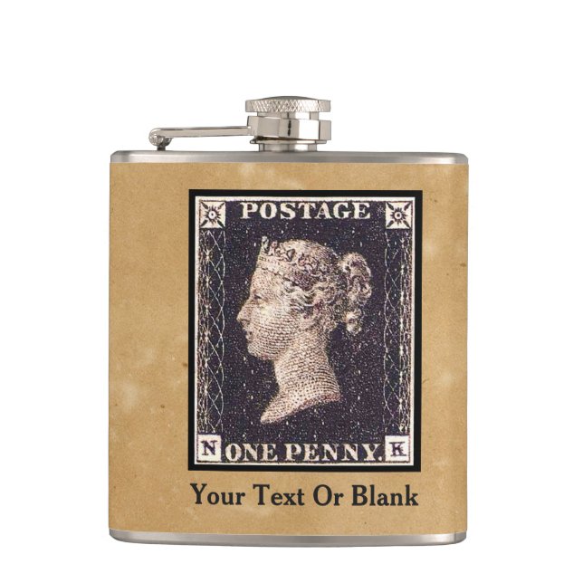 Petaca Estampilla Penny Black Postage (Anverso)