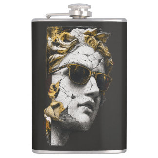 Petaca Estatua Cool con Gafas de Sol – Sabiduría Antigua 
