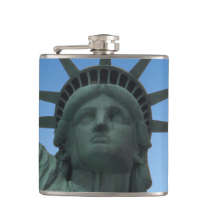 Petaca Estatua de la máscara de recuerdo de Nueva York