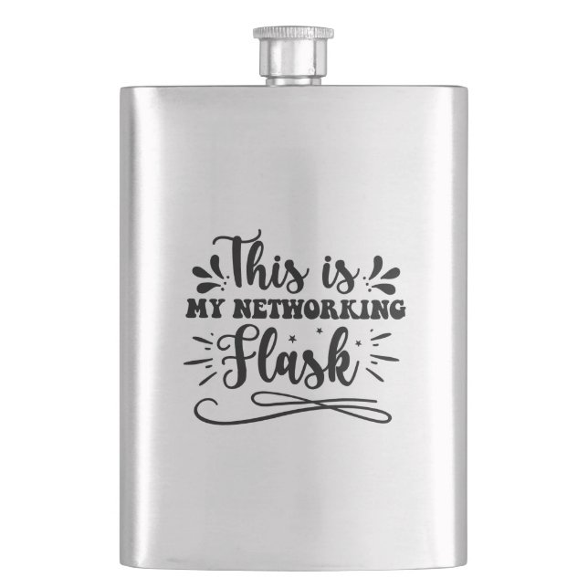 Petaca Este es mi Flask de Networking (Anverso)