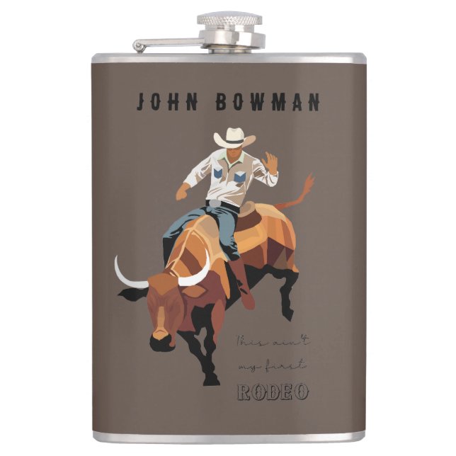 Petaca Este no es mi primer RODEO : Bull rider (Anverso)