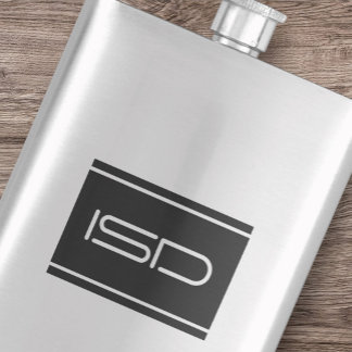 Petaca Estilo de vida de acero plateado clásico para la m