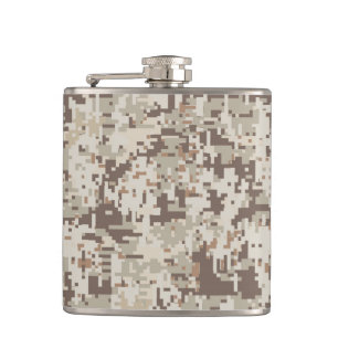 Petaca Estilo del desierto Camuflaje digital de píxeles b