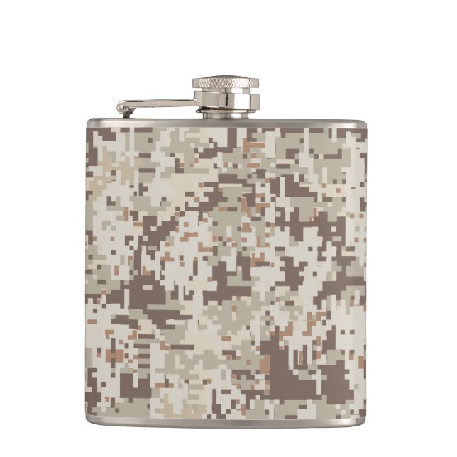 Petaca Estilo del desierto Camuflaje digital de píxeles b (Anverso)