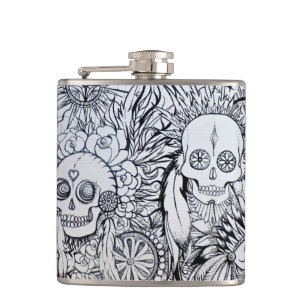 Petaca estilo indio nativo del tatuaje del regalo del