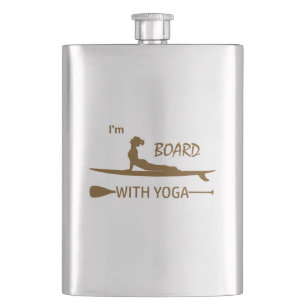 Petaca Estoy a bordo con yoga