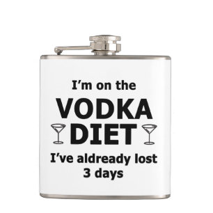 Petaca Estoy en la dieta de Vodka