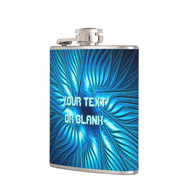 Petaca Estrella azul tallada (Izquierda)