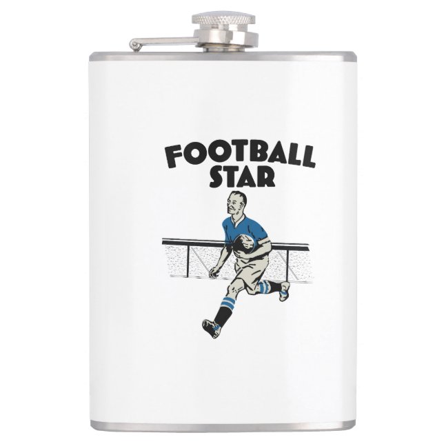 Petaca Estrella de fútbol (Anverso)