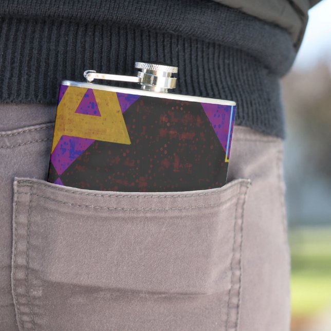 Petaca Estrella feliz de Hanukkah de David menorah de Sli (In Situ)