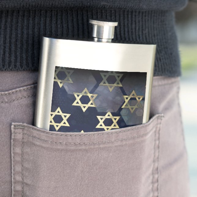 Petaca Estrella múltiple Happy Hanukkah de SlipperyJoe de (In Situ)