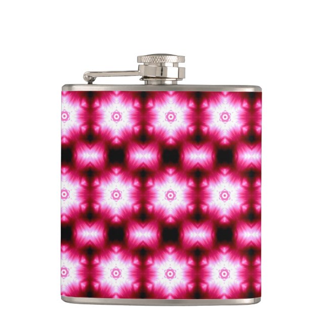 Petaca estrellas rojas en un matraz negro (Anverso)