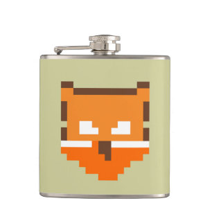 Petaca Estuche para iPhone Funda-Mate de zorro pixelado l