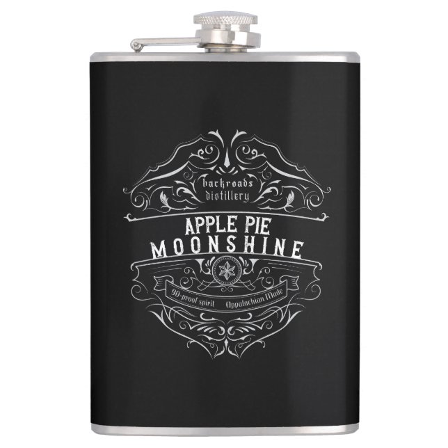 Petaca Etiqueta Appalachia Moonshine (Anverso)