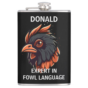 Petaca Experto en lenguaje de aves, jefe de gallos. Bolsi