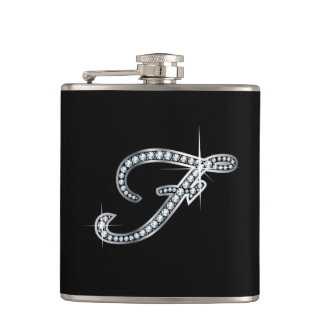 Petaca F Script "Diamond Bling" Flask