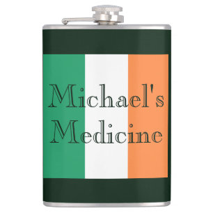 Petaca Falla de la bandera irlandesa de Medicina de nombr