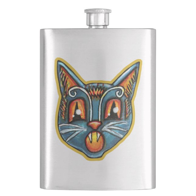 Petaca Falln Scaredy Cat Vintage Halloweeniens (Anverso)