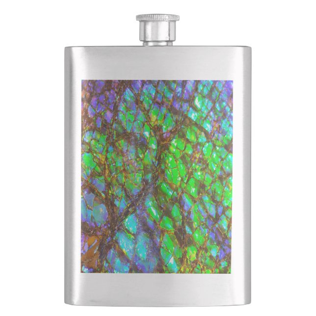 Petaca Faln Peacock Ammolite (Anverso)