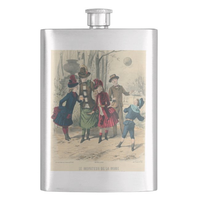 Petaca Familia Infantil Vieja Victoriana (Anverso)