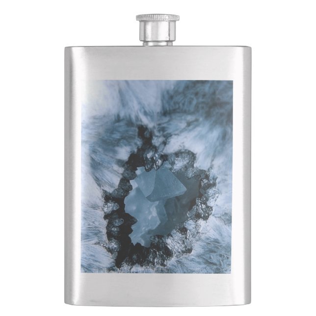 Petaca Fantasía azul cristalina (Anverso)