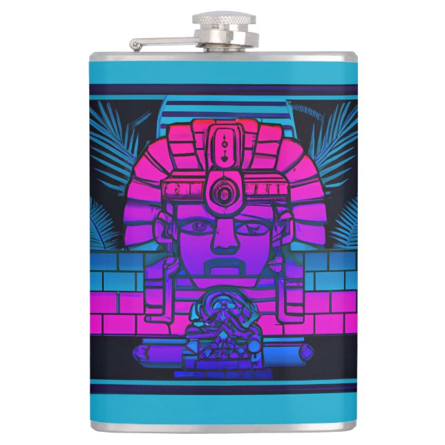 Petaca Faraón Synthwave (Anverso)