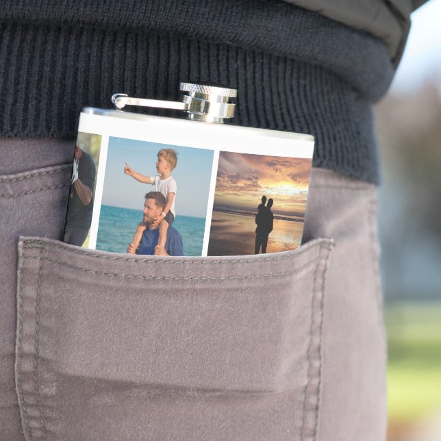 Petaca Father’s Day Gift for Dad | Custom Photo (In Situ)