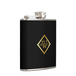 Petaca Faux Gold Axis Monogram – Black & Gold