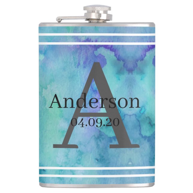 Petaca Fecha inicial del apellido del tinte del matraz pe (Anverso)