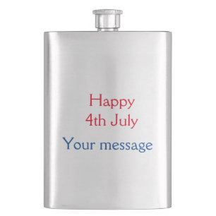 Petaca Feliz 4 de julio día de la independencia añadir no