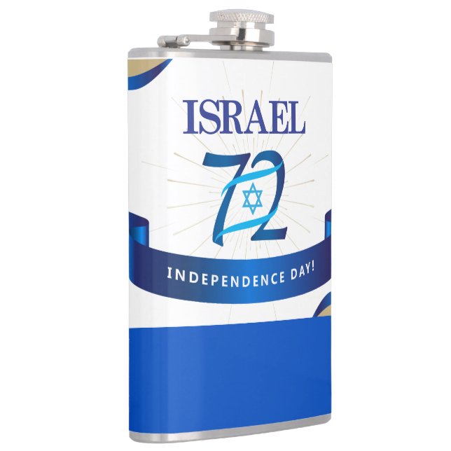 Petaca Feliz Día de la Independencia de Israel Estrella A (Derecha)
