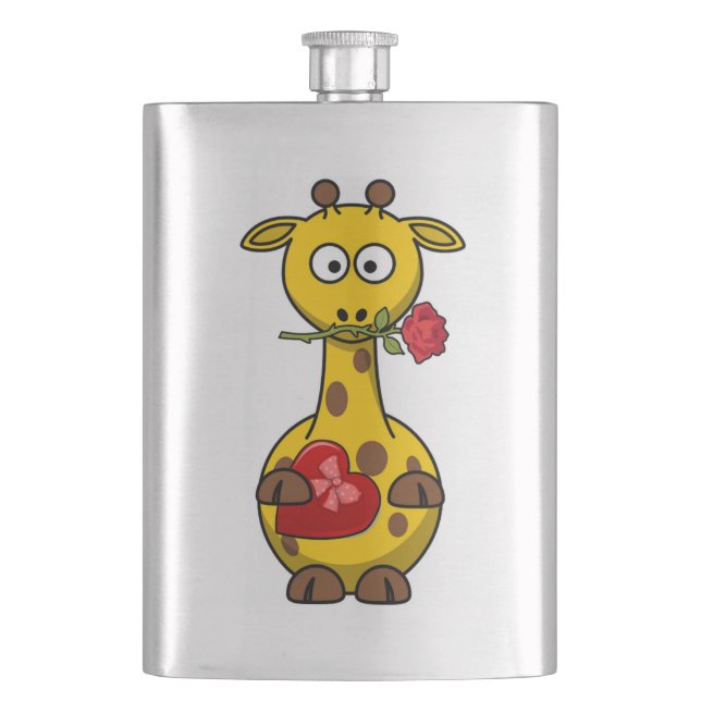 PETACA "FELIZ DÍA DE VALENTINA" GIRAFFE (Anverso)