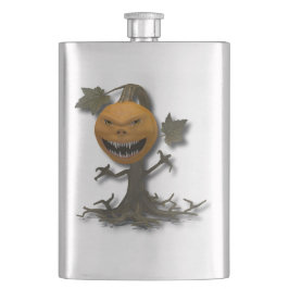 Petaca Feliz Halloween Calabaza Árbol