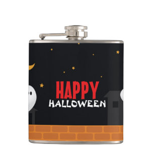 Petaca Feliz Halloween personalizado divertido ciudad fan