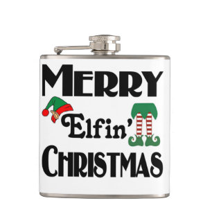 Petaca Feliz Navidad Elfin'