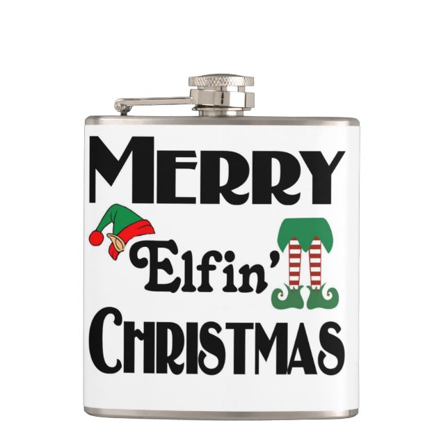 Petaca Feliz Navidad Elfin' (Anverso)
